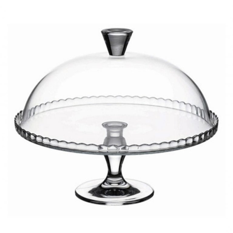 Pasabahce “Patisserie” Servierplatte mit Fuß und Deckel – Bild 5