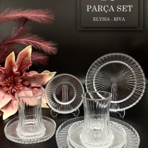 "Riva/Elysia" Teegläser- und Dessertteller Set 18 teilig