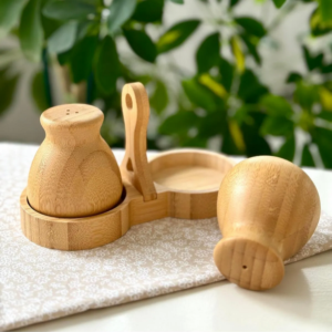 "Minnak" Bambus Salz- & Pfefferstreuer