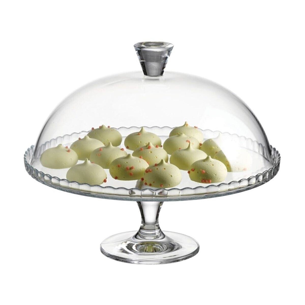 Pasabahce “Patisserie” Servierplatte mit Fuß und Deckel – Bild 4