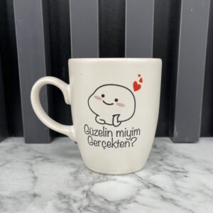 Motiv Tasse "Güzelin miyim gercekten?"