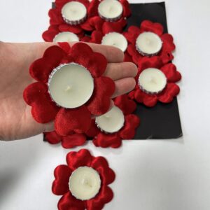 Handkerzen "Henna" Rot