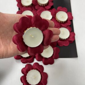 Handkerzen "Henna" Bordeaux