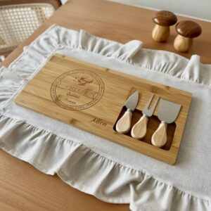 "Mien" Käsebrett mit 3 Käsemesser