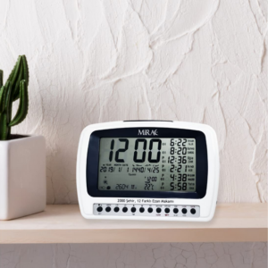 Mirac Gebetsuhr Weiß