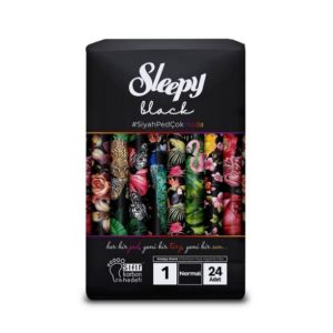 Sleepy Black "Premium Plus" Damenbinden Normal