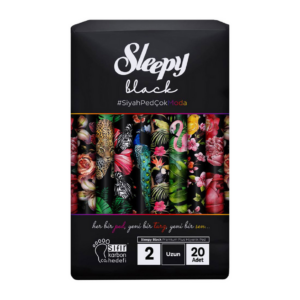 Sleepy Black "Premium Plus" Damenbinden Lang