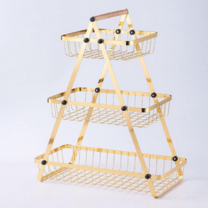 Etagere 3 Stufen Gold